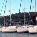 greek sails flotilla yachts at anchor 674px 150x150